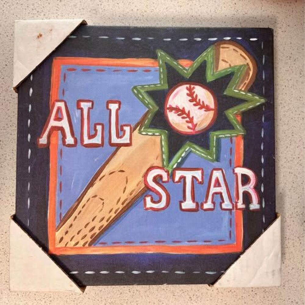 Baseball Decor Canvas Wall Decor